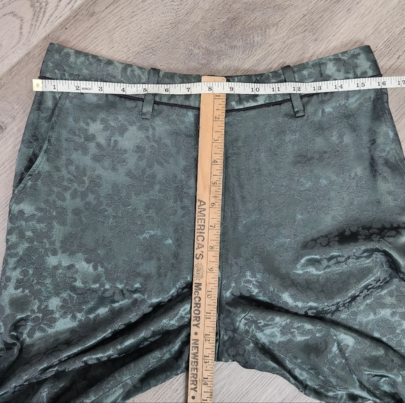 RAG & BONE Jarvis Floral Jacquard Trousers In Grey Forest Size 6 - Picture 16 of 16